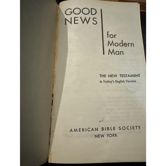 Good News For Modern Man: The New Testament In Today's English 1966 VTG Religion - Picture 4 of 7